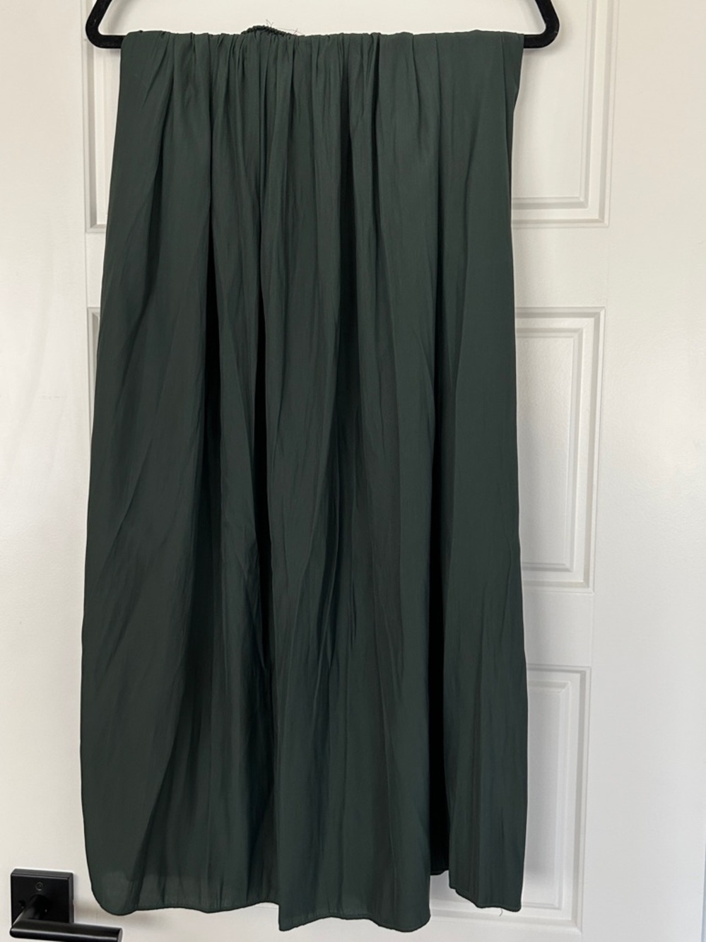 Tahari Nordstrom Dark Green Maxi Skirt with Elastic Waist